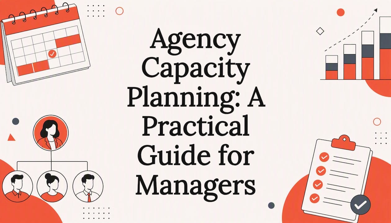 Decorative title card illustration for agency capacity planning