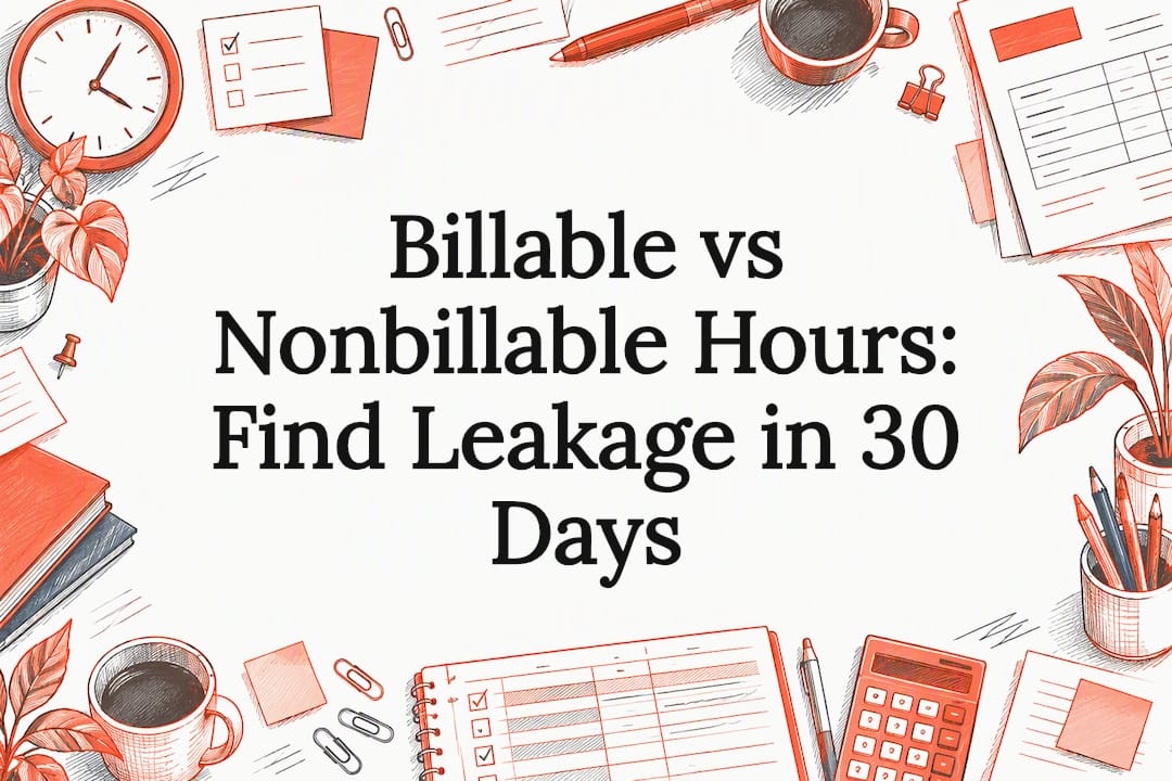 Sketch title card about billable hours