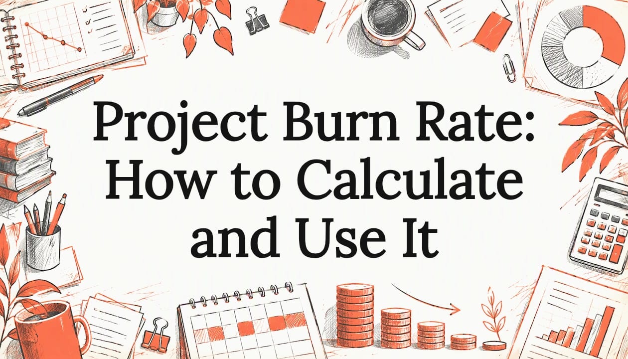 Project burn rate title card illustration