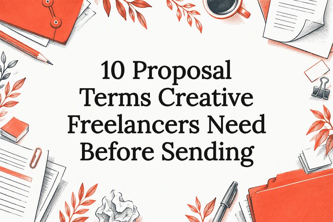 Sketches of proposal pages frame the headline