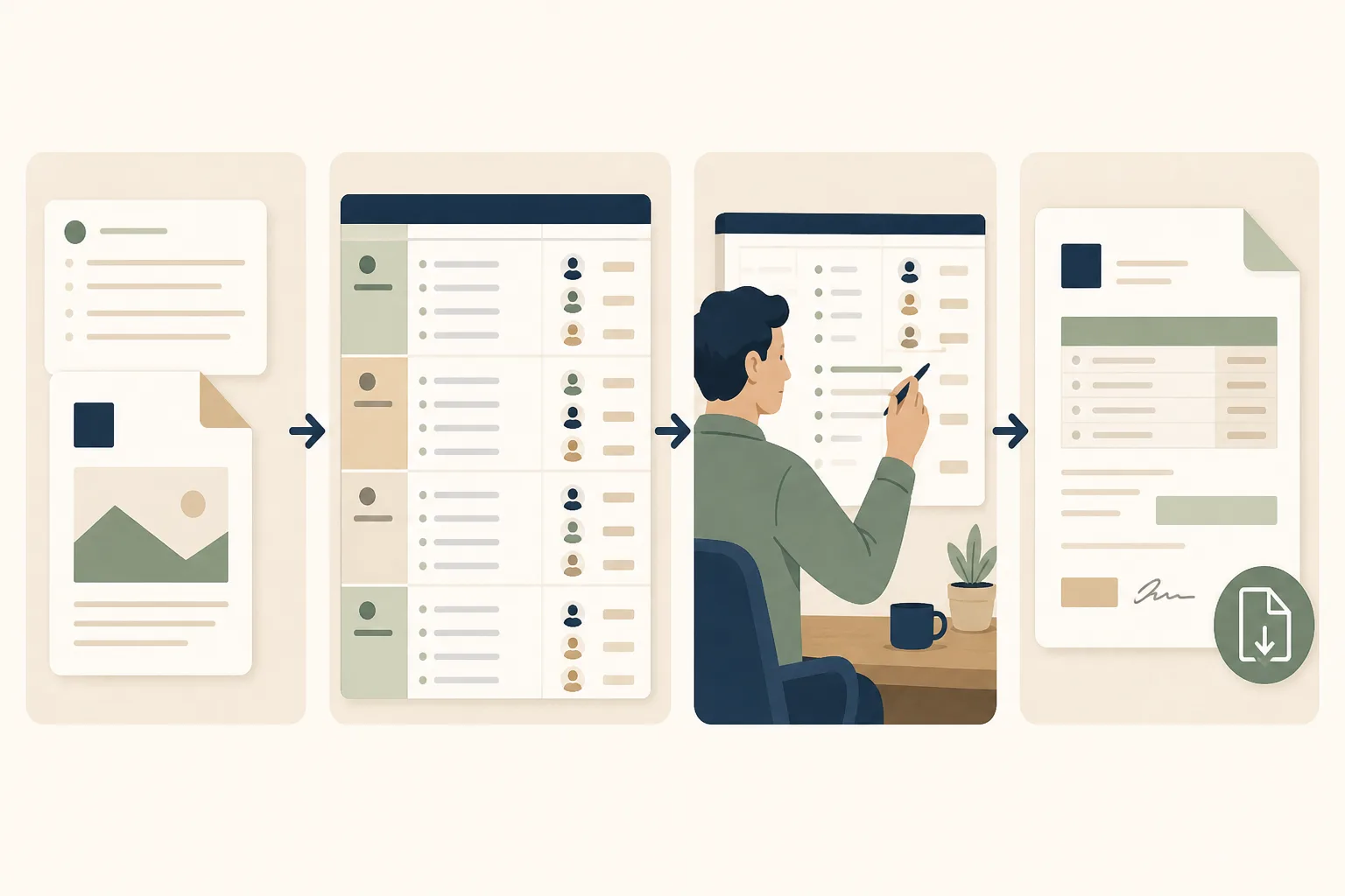 Roadbase's Take on Automating Brief-to-Timeline Work - overview diagram