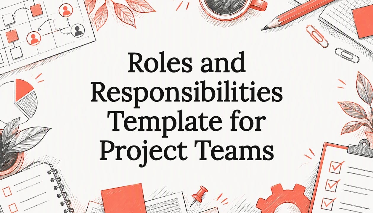 Sketch accents frame the project roles headline